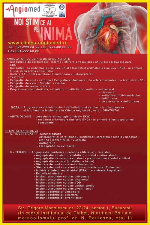 CLINICA ANGIOMED SRL